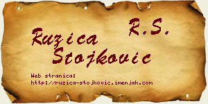 Ružica Stojković vizit kartica